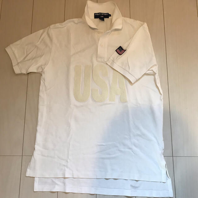 '90レア⭐︎POLO SPORT/USAフラッグポロシャツ⭐︎美品