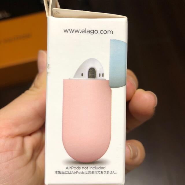 Apple(アップル)のelago AirPodsケース　ピンク　新品 スマホ/家電/カメラのスマホアクセサリー(モバイルケース/カバー)の商品写真