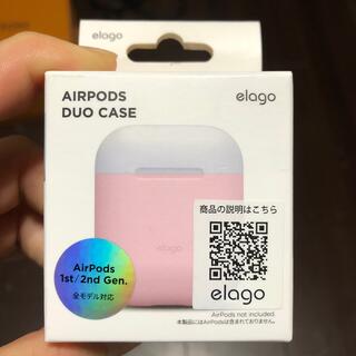 アップル(Apple)のelago AirPodsケース　ピンク　新品(モバイルケース/カバー)
