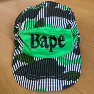 アベイシングエイプ(A BATHING APE)のA BATHING APE カモ柄 ストライプ ジェット キャップ(キャップ)