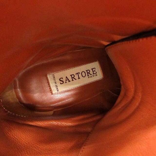 SARTORE(サルトル)のサルトル ショートブーツ ウイングチップ レースアップ レザー 36 黒 レディースの靴/シューズ(ブーツ)の商品写真