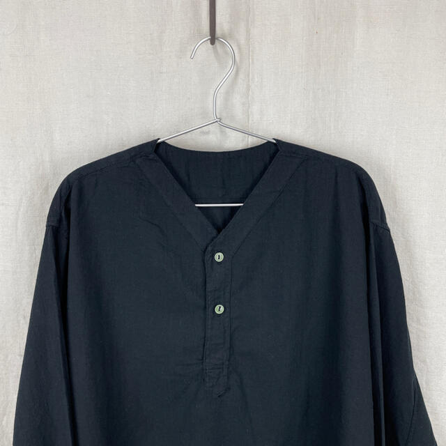 1LDK SELECT(ワンエルディーケーセレクト)の夏用54染黒 ロシア軍 スリーピングシャツ 薄手 m47 m-47 m52 メンズのトップス(Tシャツ/カットソー(七分/長袖))の商品写真