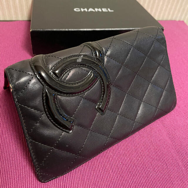 CHANEL(シャネル)のシャネル　2つ折り長財布　カンボンライン　ビックココマーク レディースのファッション小物(財布)の商品写真