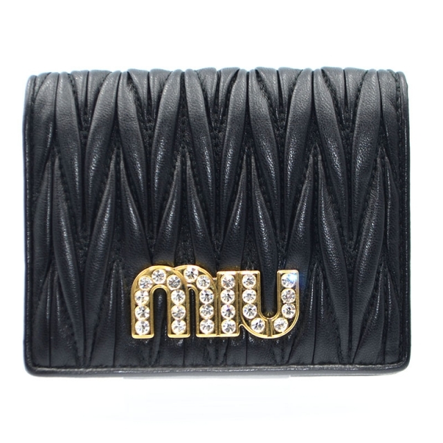 MIU MIU - ミュウミュウ miu miu 二つ折り財布 二つ折り財布 レディース【中古】