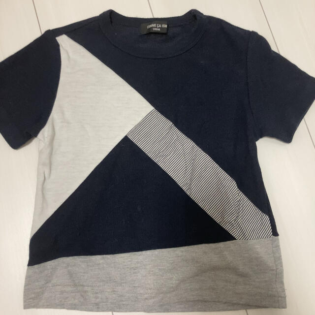 COMME CA ISM(コムサイズム)のコムサイズム ⭐︎ Tシャツ　１００　おしゃれ　シンプル　キッズ　子供 キッズ/ベビー/マタニティのキッズ服男の子用(90cm~)(Tシャツ/カットソー)の商品写真