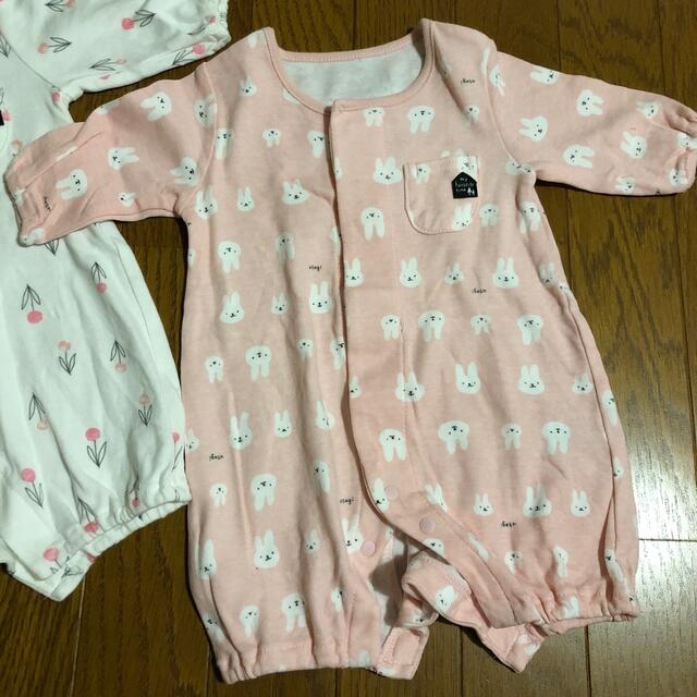 petit main(プティマイン)のロンパース　新品 キッズ/ベビー/マタニティのベビー服(~85cm)(ロンパース)の商品写真