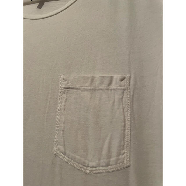 Nudie Jeans(ヌーディジーンズ)のヌーディージーンズ   ポケットＴシャツ　白 メンズのトップス(シャツ)の商品写真