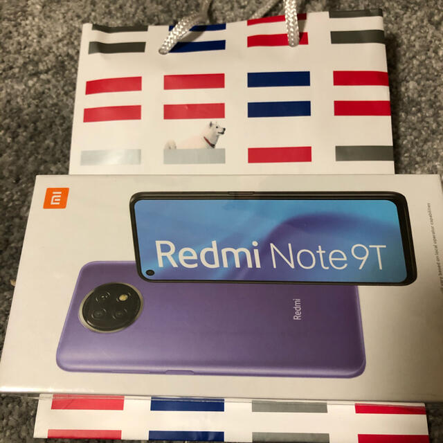新品未開封　Xiaomi Redmi Note 9T パープル
