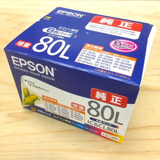 EPSON エプソン インク カートリッジ　純正　IC6CL80L  増量 1
