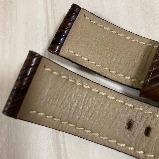 OFFICINE PANERAI(オフィチーネパネライ)のパネライ　純正ベルト　濃茶　美品 メンズの時計(レザーベルト)の商品写真