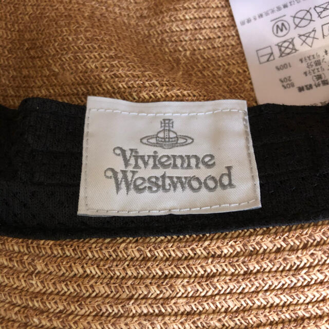 Vivienne Westwood(ヴィヴィアンウエストウッド)の《美品》ヴィヴィアンウエストウッド  キャプリン ペーパーハット 麦わら帽子 レディースの帽子(麦わら帽子/ストローハット)の商品写真