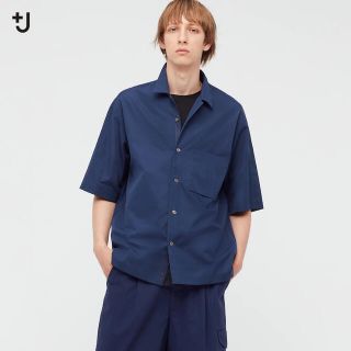 ユニクロ(UNIQLO)の＋J スーピマコットンオーバーサイズシャツ(半袖) Mサイズ(シャツ)