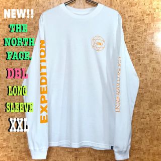 ザノースフェイス(THE NORTH FACE)のちょい訳あり ノースフェイス Wアームロゴ DBL ロンT 白 XXL(Tシャツ/カットソー(七分/長袖))