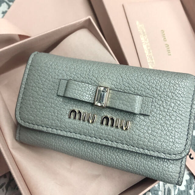 【MIU MIU】マドラスレザー　キーケースレディース