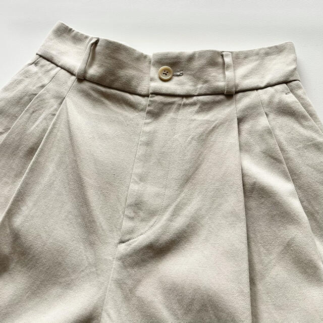 美品 19SS マーガレットハウエル コットンタックワイドキュロット サイズ1-