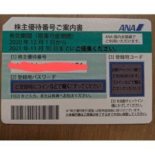 エーエヌエー(ゼンニッポンクウユ)(ANA(全日本空輸))のANA　株主優待券(その他)