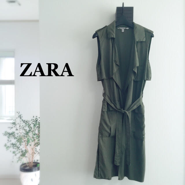 ZARA(ザラ)のZARA トレンチ ジレ レディースのトップス(ベスト/ジレ)の商品写真