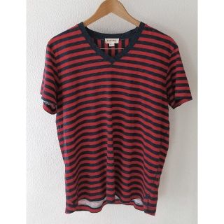 ディーゼル(DIESEL)のディーゼル【DIESEL】Tシャツ カットソー 半袖 ボーダー L 赤×黒 (Tシャツ/カットソー(半袖/袖なし))