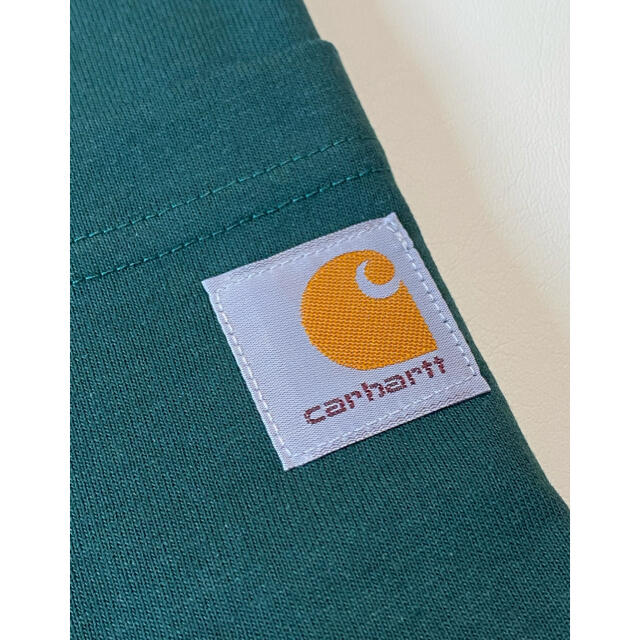 carhartt(カーハート)の新品 Carhartt カーハート 半袖 Tシャツ 緑 グリーン 無地 L メンズのトップス(Tシャツ/カットソー(半袖/袖なし))の商品写真