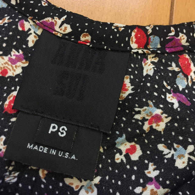 ANNA SUI 花柄ポンチョ