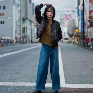 ユニクロ(UNIQLO)のUNIQLO ハイライズワイドジーンズ ユニクロユー +J ジルサンダープラスJ(デニム/ジーンズ)