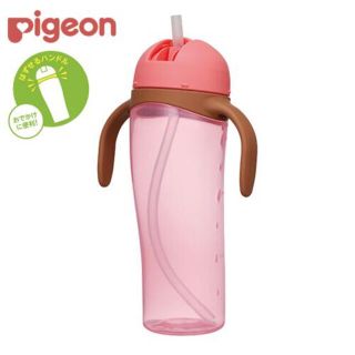 ピジョン(Pigeon)のピジョン ストローボトル トール ピンク　330ml(マグカップ)