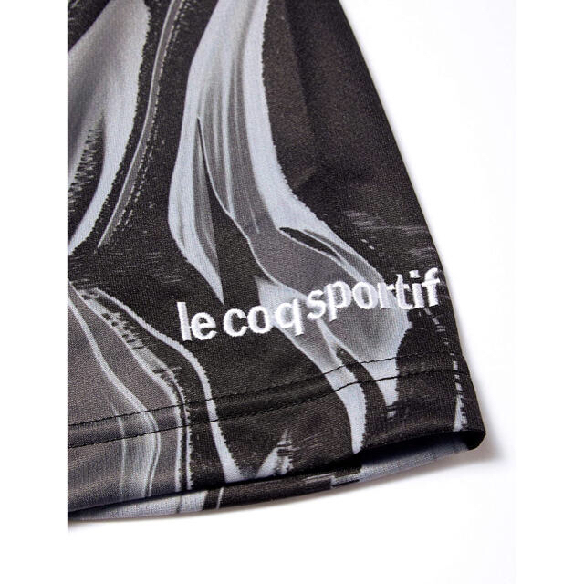 le coq sportif(ルコックスポルティフ)のルコックスポルティフ テニスウェア 半袖TシャツQTMQJA02黒 メンズL新品 スポーツ/アウトドアのテニス(ウェア)の商品写真