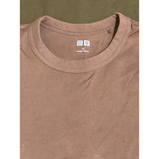 UNIQLO(ユニクロ)のUNIQLO Tシャツ（白•茶） レディースのトップス(Tシャツ(半袖/袖なし))の商品写真