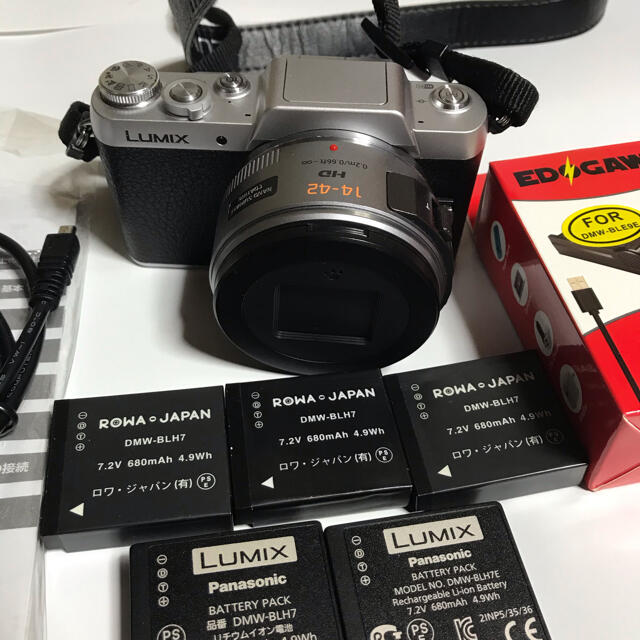 パナソニック Lumix  GF7  レンズH-PS14042 X-CAP付