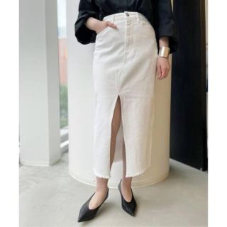 アパルトモンドゥーズィエムクラス(L'Appartement DEUXIEME CLASSE)の【3×1/スリーバイワン】Denim Skirt デニム  スカート (ひざ丈スカート)