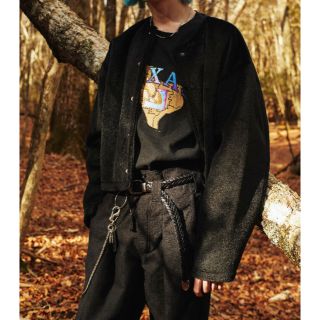 ジエダ(Jieda)のJieDa EMBROIDERY L/S BLACK 1(Tシャツ/カットソー(七分/長袖))