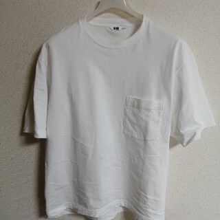ユニクロ(UNIQLO)のユニクロU オーバーサイズクルーネックT(半袖) 中古美品(Tシャツ/カットソー(半袖/袖なし))