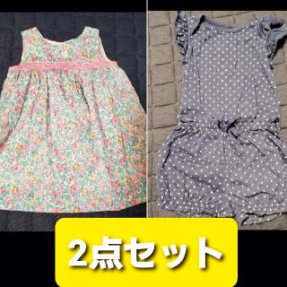 ベビーギャップ(babyGAP)の【2点セット】babyGAP 水玉セットアップ＆花柄ワンピースセット(ロンパース)