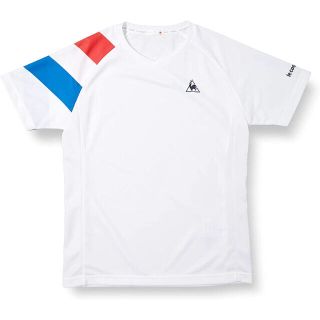 ルコックスポルティフ(le coq sportif)のルコックスポルティフ テニスウェア半袖Tシャツ QTMQJA00白 メンズL新品(ウェア)