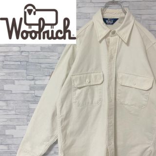 ウールリッチ(WOOLRICH)の【希少カラー】USA製 80s ウールリッチ 長袖シャツ　厚手　アイボリー(シャツ)