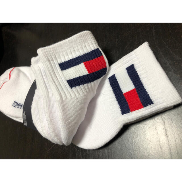 TOMMY HILFIGER(トミーヒルフィガー)の【新品】トミー ヒルフィガー 厚手 靴下 メンズ 25～27cm 3足セット メンズのレッグウェア(ソックス)の商品写真