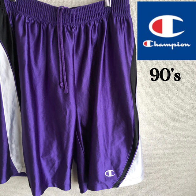 Champion(チャンピオン)の90s champion ポリエステル　ショートパンツ　バスケット　チャンピオン メンズのパンツ(ショートパンツ)の商品写真