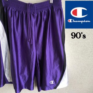 チャンピオン(Champion)の90s champion ポリエステル　ショートパンツ　バスケット　チャンピオン(ショートパンツ)