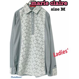 マリクレール(Marie Claire)の試着のみ美品！！marie claire マリクレール　ポロシャツ　長袖　春　夏(ウエア)