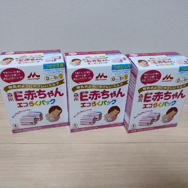 森永 E赤ちゃん エコらくパック つめかえ用 (400g×2袋×3箱) - その他