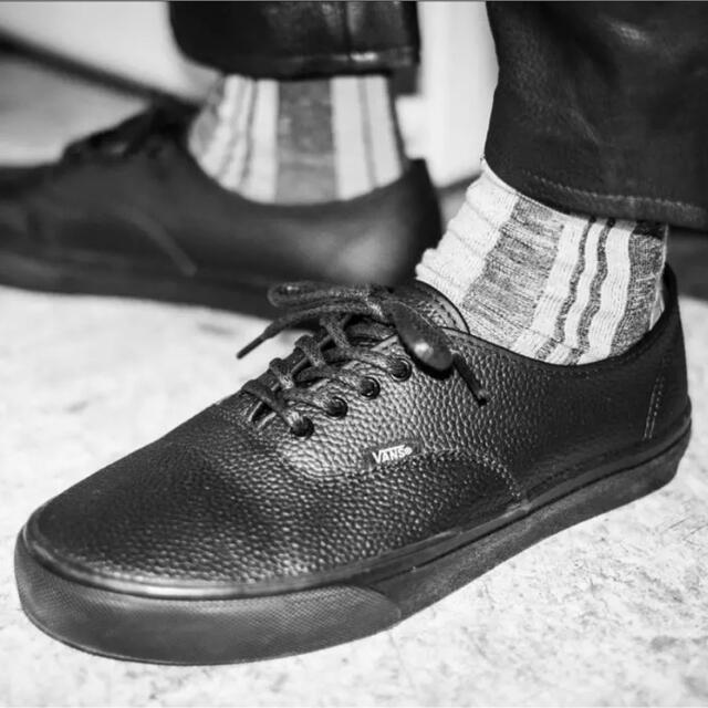VANS - 【us9h】vans オーセンティック 黒 レザーの通販 by VANS - 【us9h】vans オーセンティック 黒 レザーの通販 by