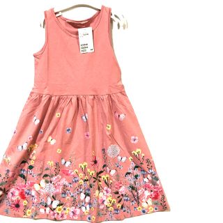 エイチアンドエム(H&M)の新品✨120 花♡蝶々♡ワンピースH&M(ワンピース)