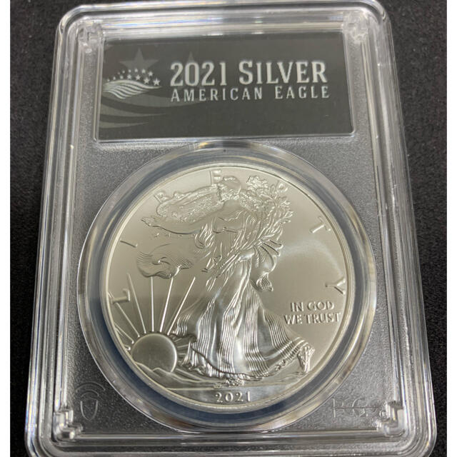 ★イーグル銀貨 PCGS MS70 FS Black Label 3セット