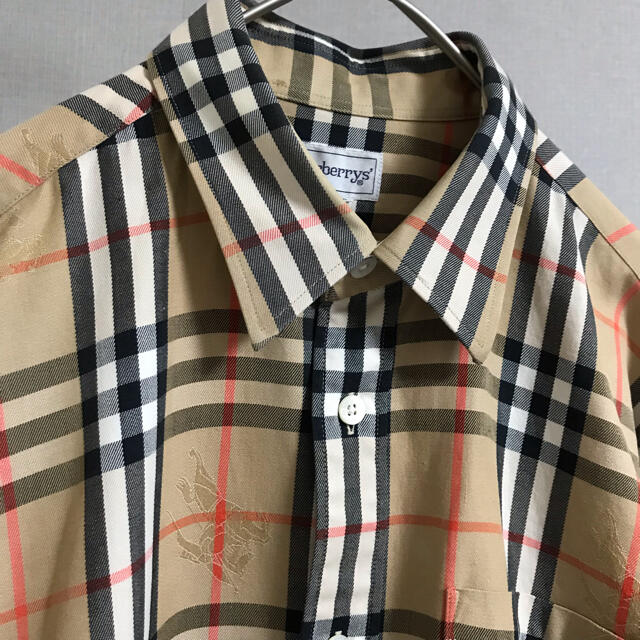 BURBERRY - 90's バーバリー ノバチェック シャツ シャドー ホース 