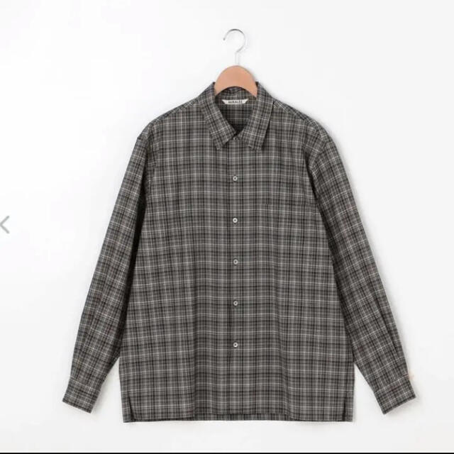 メンズWASHABLE SUPER LIGHT WOOL CHECK SHIRTS ３