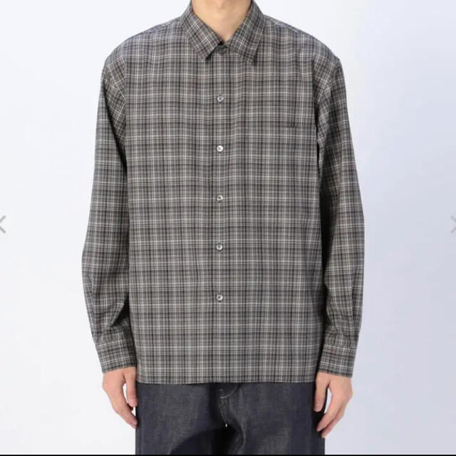 WASHABLE SUPER LIGHT WOOL CHECK SHIRTS ３ メンズのトップス(シャツ)の商品写真