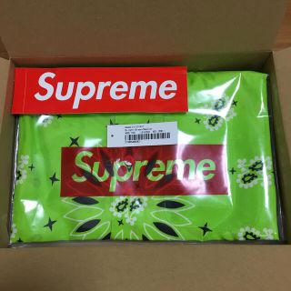 シュプリーム(Supreme)の新品 黄緑M supreme Bandana Silk S/S Shirt(シャツ)