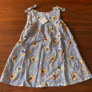 マザウェイズ(motherways)の新品未使用　マザウェイズ　夏物　花柄　ワンピース　104(ワンピース)