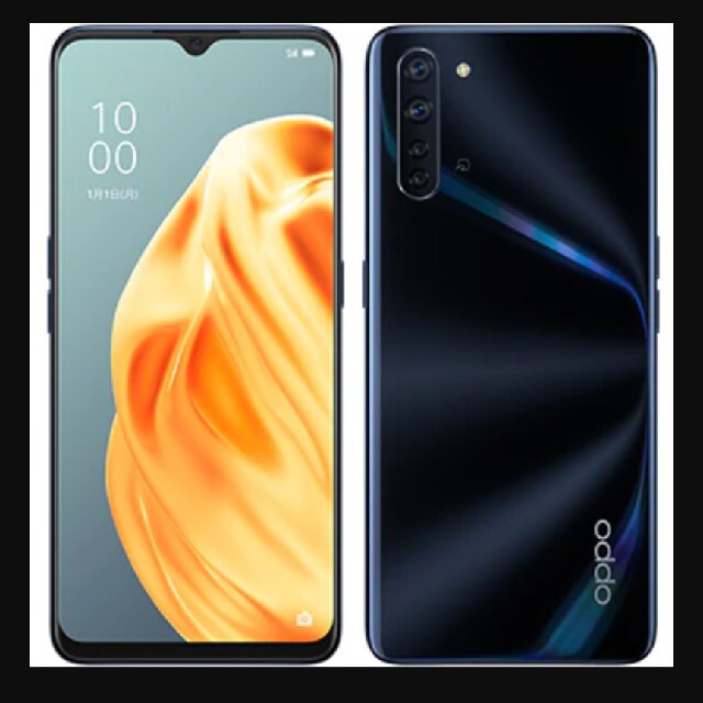 新品納品書付き　OPPO　Reno3A black　シムフリースマホ