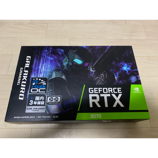 玄人志向 NVIDIA GeForce RTX3070 グラフィックボードPCパーツ